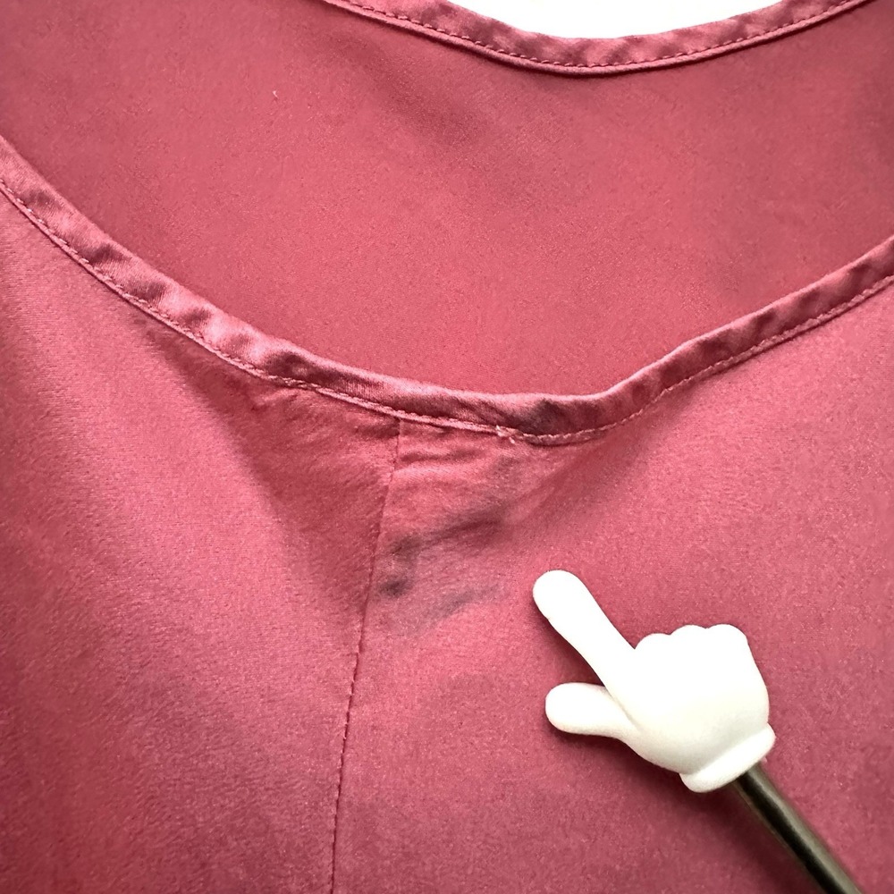 La Perla Large L Silk Nightgown Babydoll Slip Dress Chemise Pink Raspberry - Picture 7 of 12